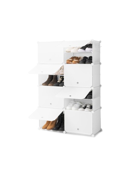 Rangement modulaire chaussures blanc – Organisation flexible