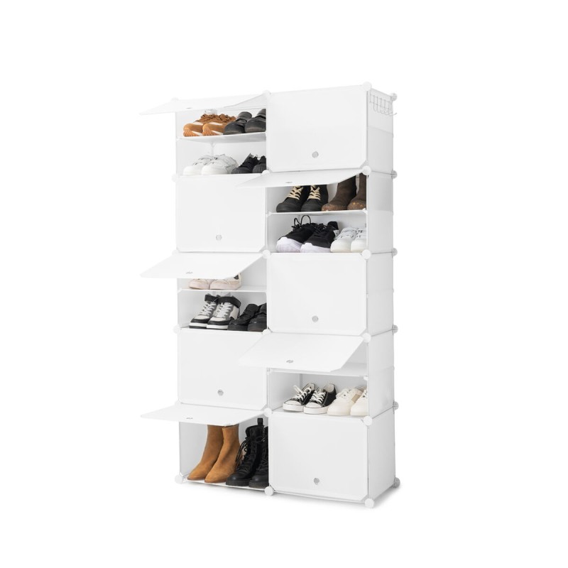 Rangement modulaire chaussures blanc – Organisation flexible