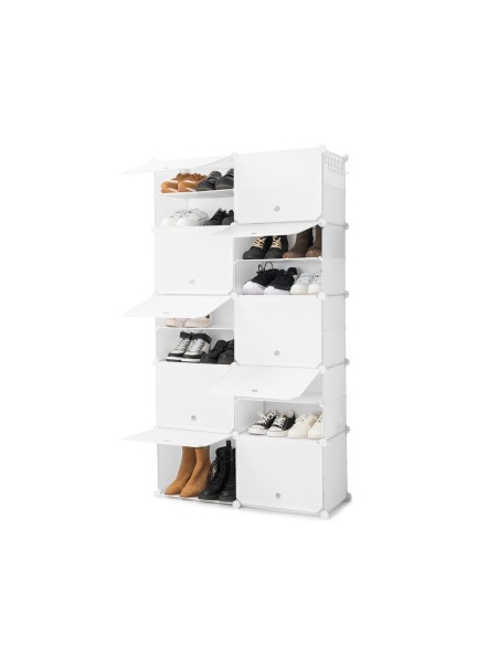 Rangement modulaire chaussures blanc – Organisation flexible