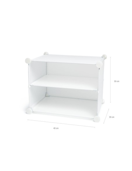 Rangement modulaire chaussures blanc – Organisation flexible