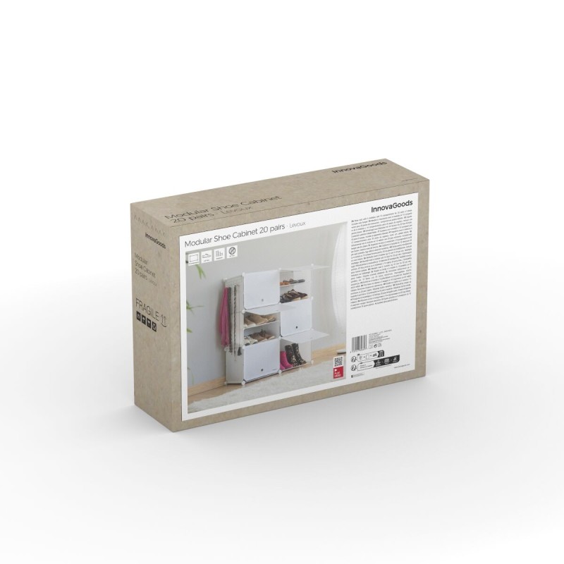 Rangement modulaire chaussures blanc – Organisation flexible