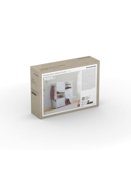 Rangement modulaire chaussures blanc – Organisation flexible