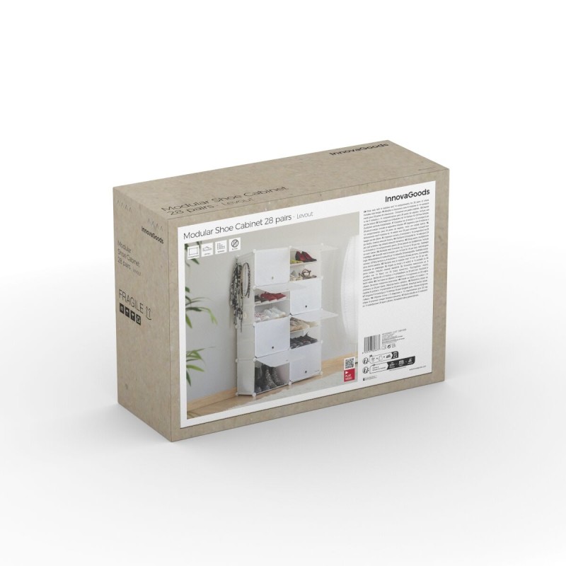 Rangement modulaire chaussures blanc – Organisation flexible