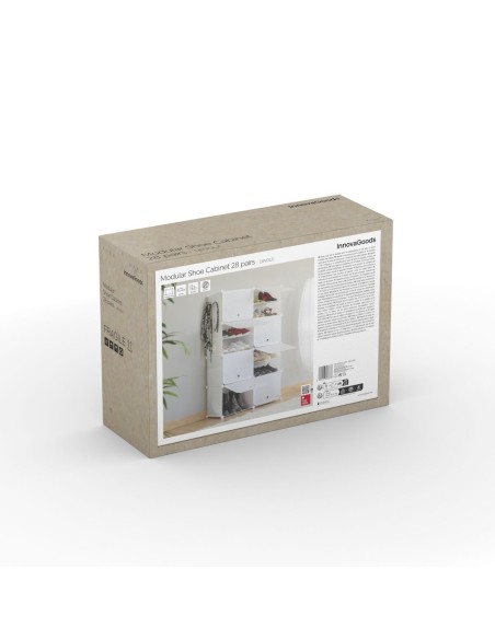 Rangement modulaire chaussures blanc – Organisation flexible