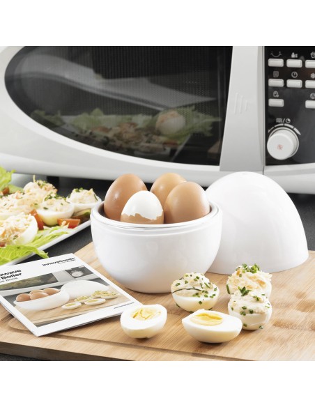 Cuiseur à Oeufs pour Micro-ondes avec Livre de Recettes Boilegg InnovaGoods