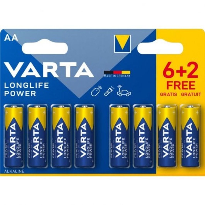 Piles Varta High Energy AA – 1,5 V (x8)