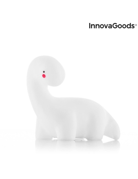 Lampe LED multicolore Dinosaure Lightosaurus InnovaGoods IG815318 Blanc Autocollants (Reconditionné A)