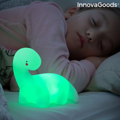 Lampe LED multicolore Dinosaure Lightosaurus InnovaGoods IG815318 Blanc Autocollants (Reconditionné A) 2