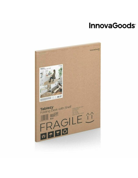 Bureau Pliable avec Étagère InnovaGoods Tablezy Bois (Reconditionné B)