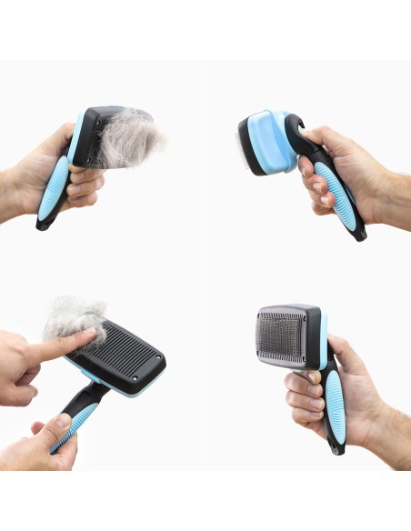 Brosse pour Animaux de Compagnie avec Dents Rétractables Groombot InnovaGoods