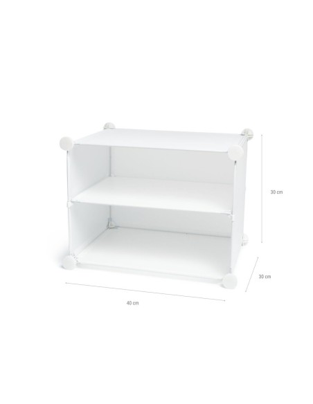 Rangement Modulaire Portable pour Chaussures InnovaGoods Blanc (Reconditionné A)