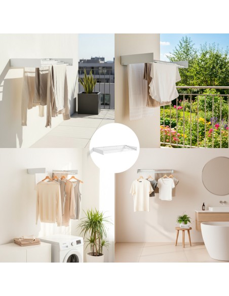 Étendoir mural Dryva 100 – Pliable et gain de place