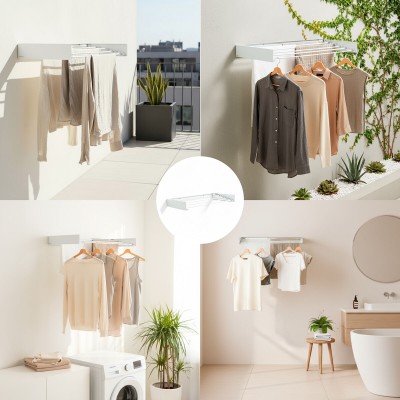 Étendoir mural Dryva 80 – Compact et résistant 2