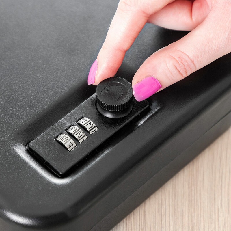 Coffre‑fort portable Prisaven avec câble – Sécurisé et compact