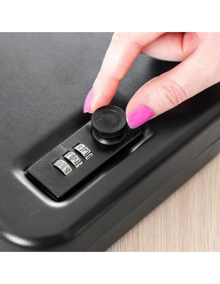 Coffre‑fort portable Prisaven avec câble – Sécurisé et compact