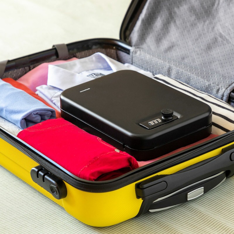 Coffre‑fort portable Prisaven avec câble – Sécurisé et compact