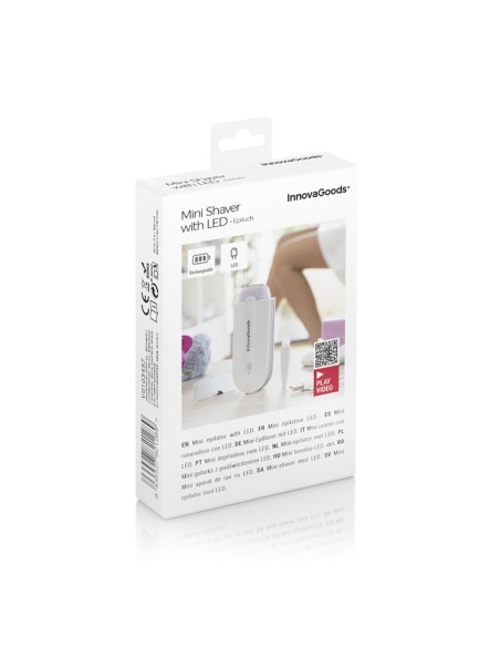 Mini‑rasoir rechargeable LED Epiluch – Retouches rapides