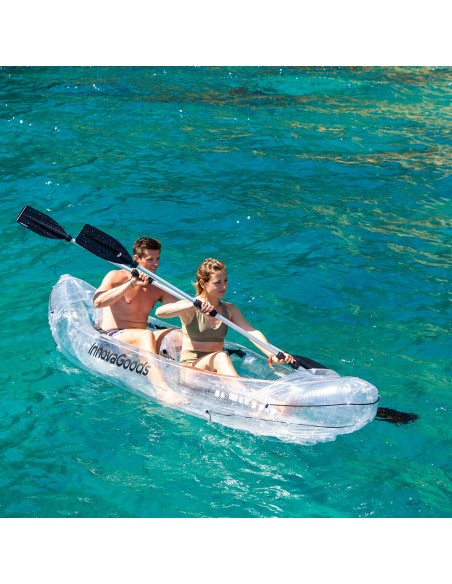 Kayak Gonflable Transparent avec Accessoires Paros InnovaGoods 312 cm 2 places