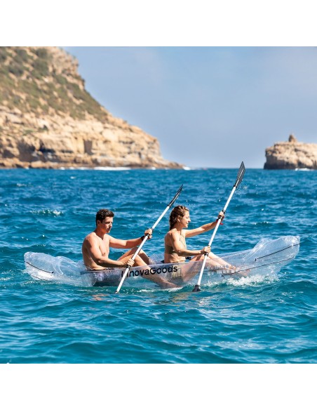 Kayak Gonflable Transparent avec Accessoires Paros InnovaGoods 312 cm 2 places