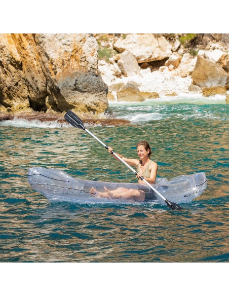 Kayak Gonflable Transparent avec Accessoires Paros InnovaGoods 312 cm 2 places