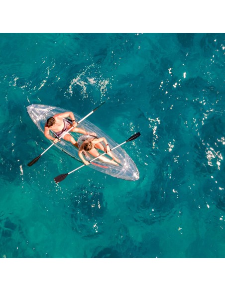 Kayak Gonflable Transparent avec Accessoires Paros InnovaGoods 312 cm 2 places