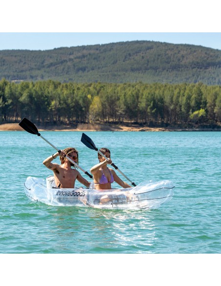 Kayak Gonflable Transparent avec Accessoires Paros InnovaGoods 312 cm 2 places
