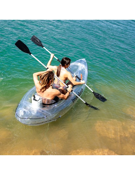 Kayak Gonflable Transparent avec Accessoires Paros InnovaGoods 312 cm 2 places