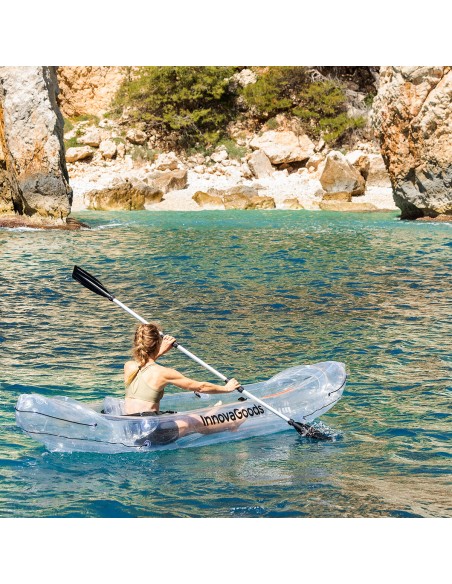 Kayak Gonflable Transparent avec Accessoires Paros InnovaGoods 312 cm 2 places