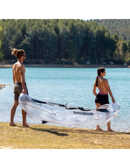 Kayak Gonflable Transparent avec Accessoires Paros InnovaGoods 312 cm 2 places