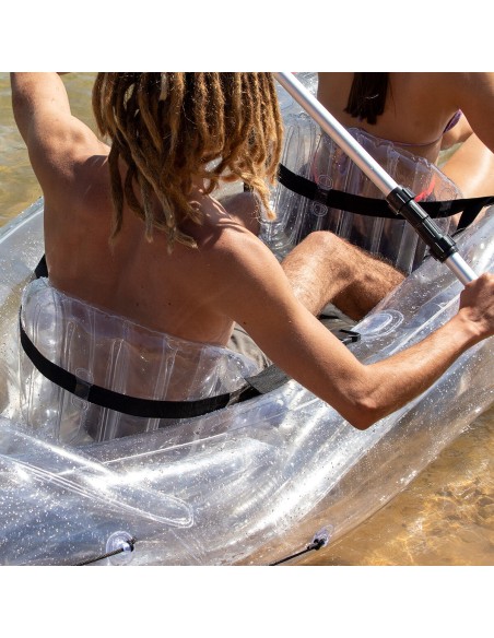 Kayak Gonflable Transparent avec Accessoires Paros InnovaGoods 312 cm 2 places