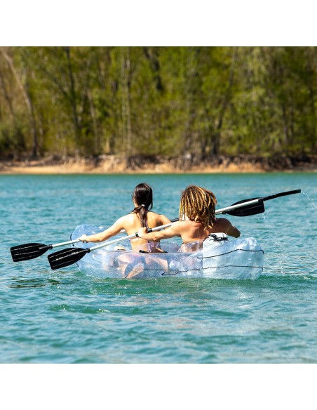 Kayak Gonflable Transparent avec Accessoires Paros InnovaGoods 312 cm 2 places