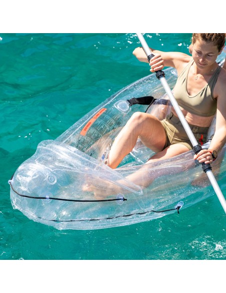 Kayak Gonflable Transparent avec Accessoires Paros InnovaGoods 312 cm 2 places