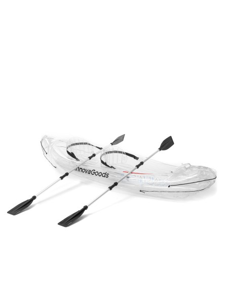 Kayak Gonflable Transparent avec Accessoires Paros InnovaGoods 312 cm 2 places
