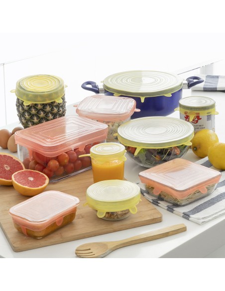 Couvercles réutilisables Lilyd (set 10) – Réglables et étanches