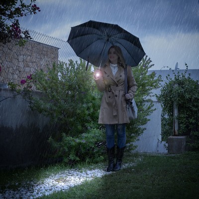 Parapluie Pliable à Fermeture Inversée avec LED Folbrella InnovaGoods 2
