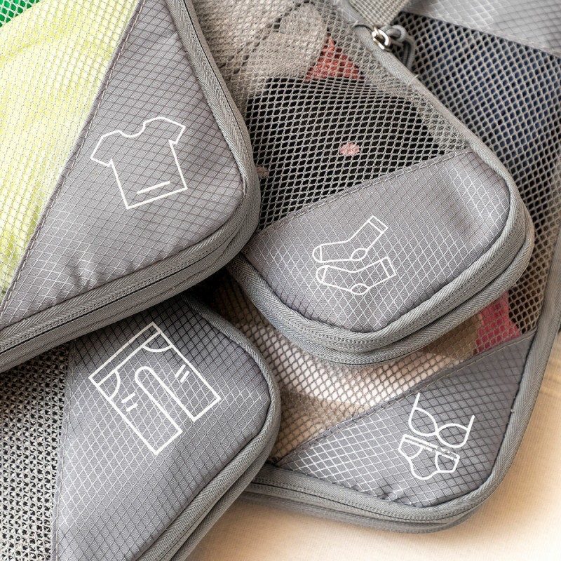 Sacs de rangement à compression Compakube (4 pièces) – Gain de place