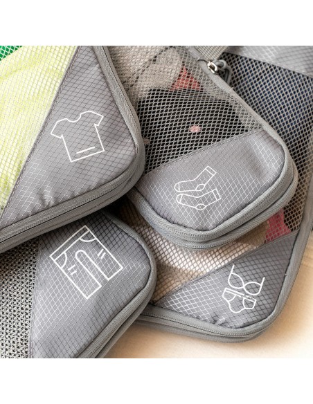Sacs de rangement à compression Compakube (4 pièces) – Gain de place