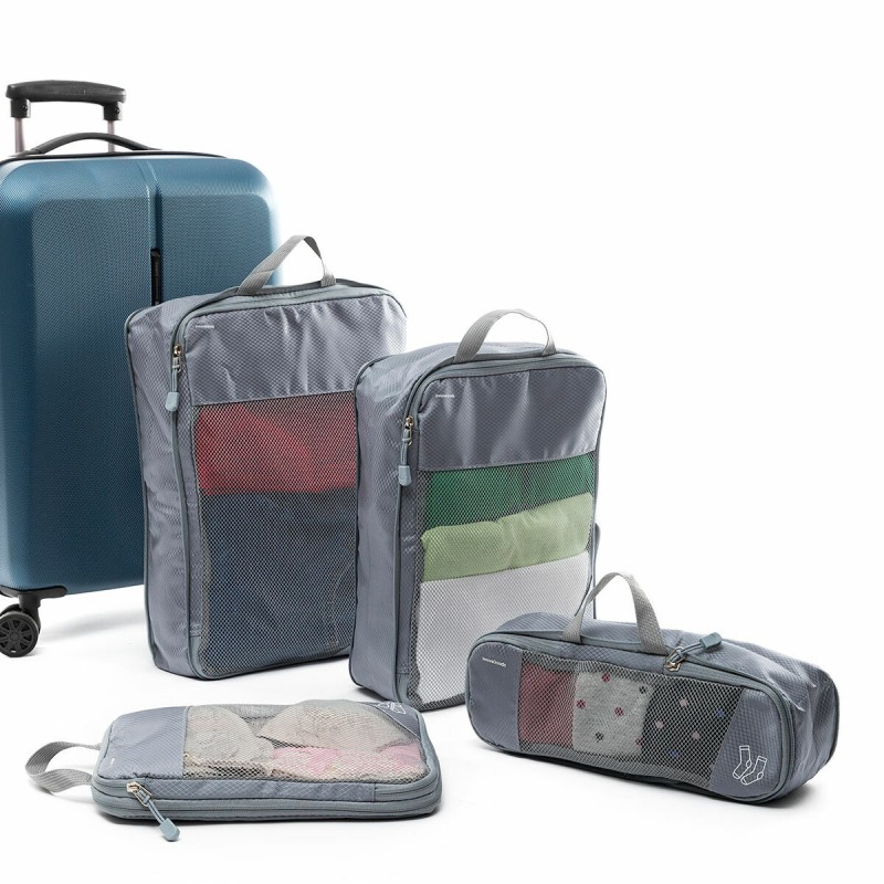 Sacs de rangement à compression Compakube (4 pièces) – Gain de place