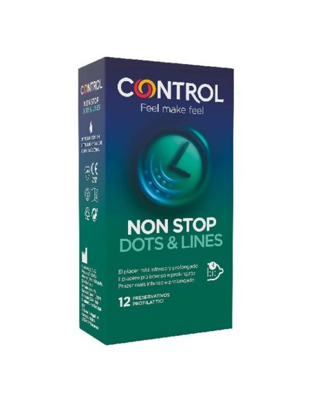Préservatifs Control Non Stop Dots & Lines (12 pcs)