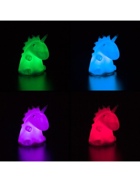 Lampe LED multicolore licorne – Ambiance féerique