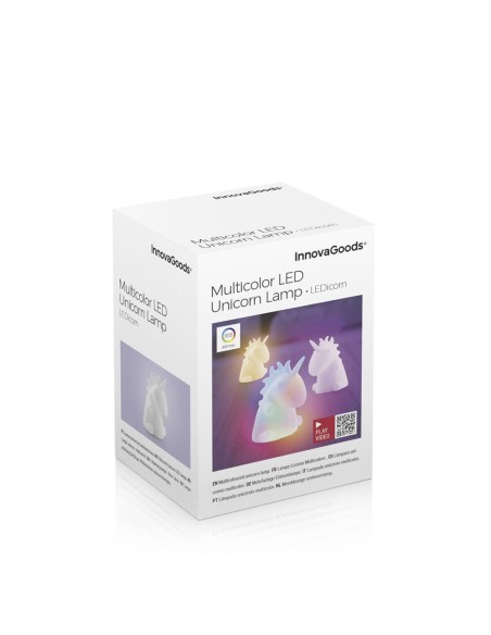 Lampe LED multicolore licorne – Ambiance féerique