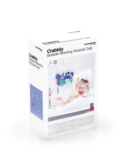 Crabe musical avec bulles de savon pour le bain Crabbly InnovaGoods
