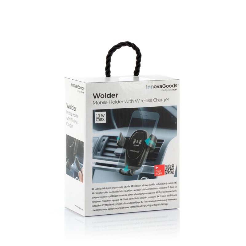 Support téléphone + chargeur sans fil Qi Wolder – Recharge stable