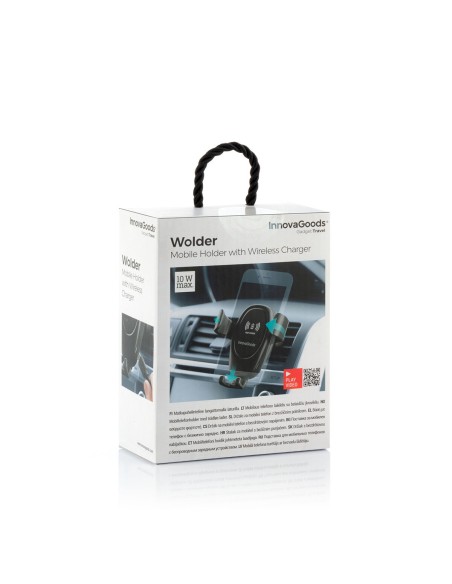 Support téléphone + chargeur sans fil Qi Wolder – Recharge stable