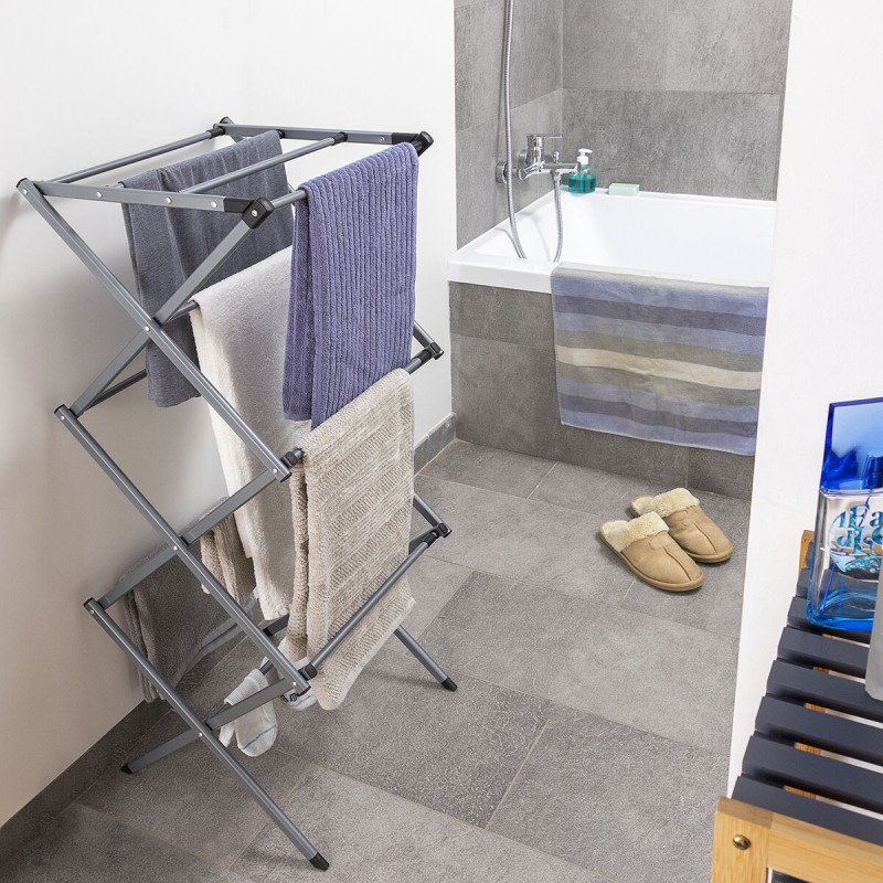 Séchoir à Linge Pliable Cloxy InnovaGoods 3 Hauteurs