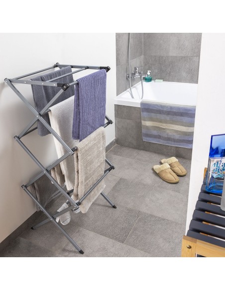Séchoir à Linge Pliable Cloxy InnovaGoods 3 Hauteurs