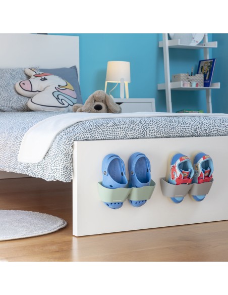 Range‑chaussures adhésif mural – Gain de place instantané