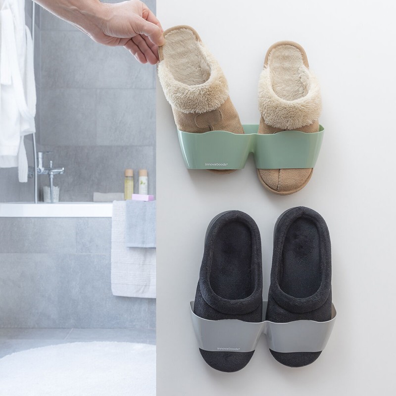 Range‑chaussures adhésif mural – Gain de place instantané