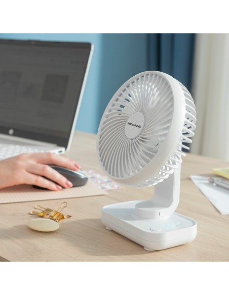 Ventilateur rechargeable Fanrec Ø5,4" 3600 mAh – Compact et moderne