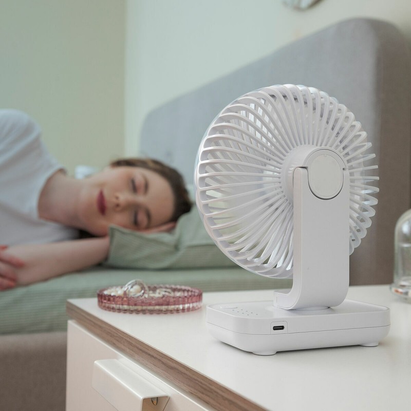 Ventilateur rechargeable Fanrec Ø5,4" 3600 mAh – Compact et moderne